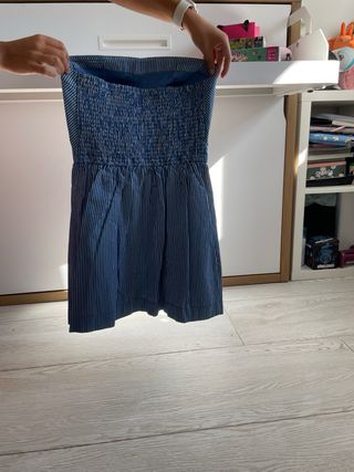 Vestido Hollister Rayas Azul