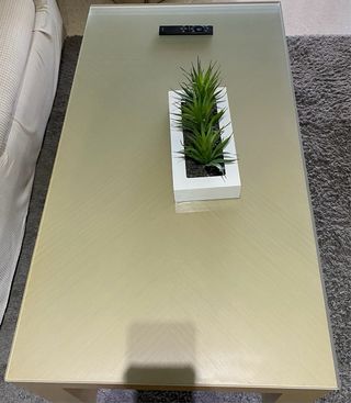 Mesa de centro madera y cristal