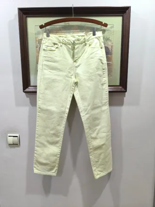 Pantalón Massimo Dutti Amarillo
