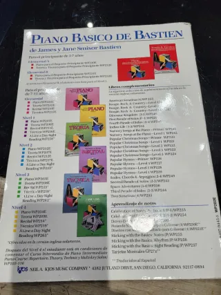 Piano Básico Bastien Nivel 2