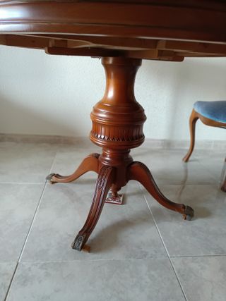 Mesa redonda extensible madera 110-150 cm