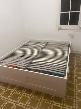 Cama nido blanca con 4 cajones