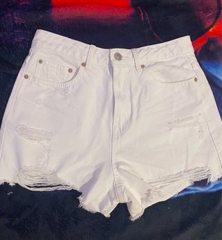 Pantalones Vaqueros Blancos Rotos