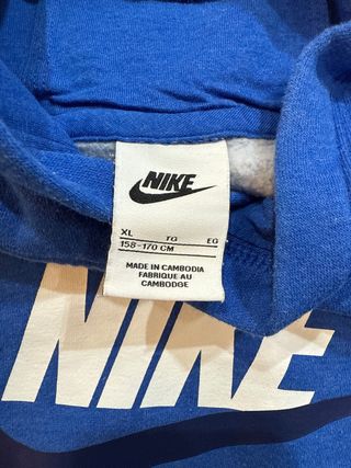 Sudadera Nike Niño Talla XL Azul