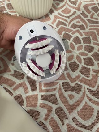 Lámpara uñas UV LED Rosa + Esmaltes + masajeador 