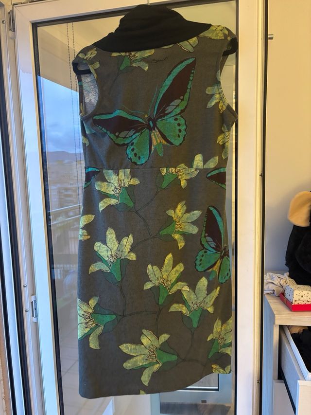 Vestido Smash verde mariposa flores Talla XL
