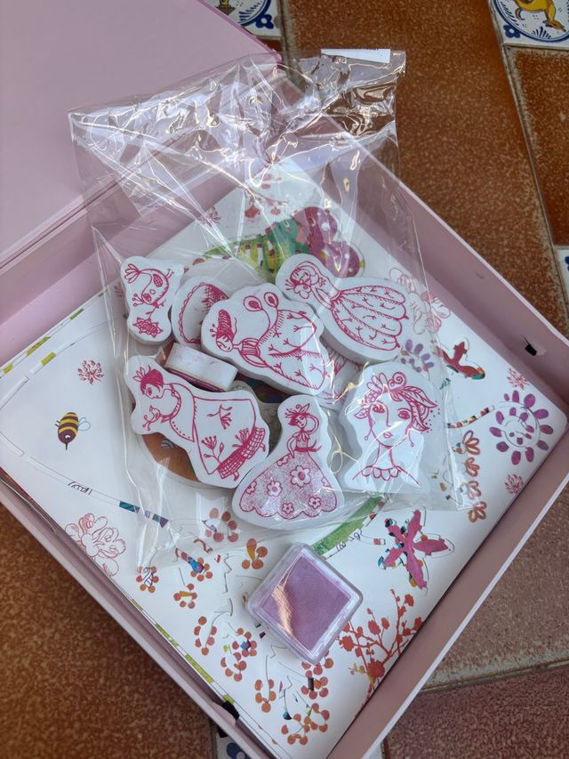 Juego de mesa de sellos y plantillas