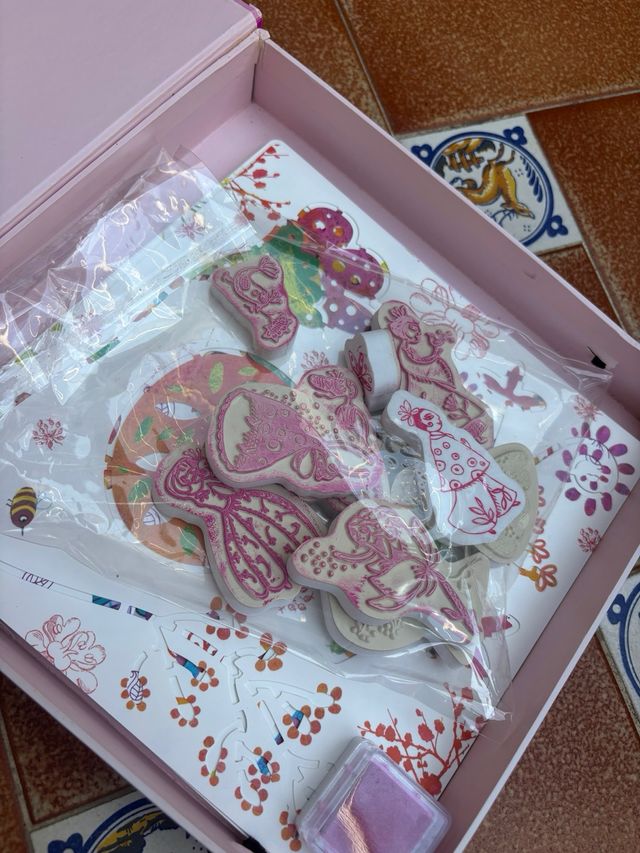 Juego de mesa de sellos y plantillas