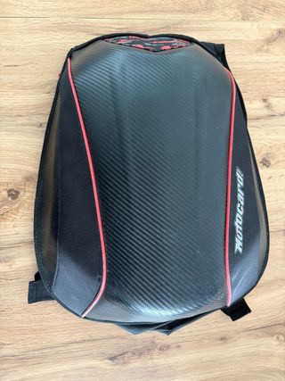 Mochila Motocard Negra y Roja