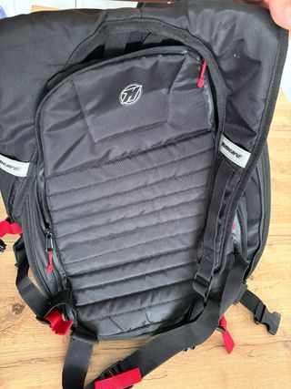Mochila Motocard Negra y Roja