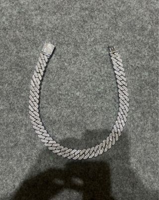 Collana ghiacciata in argento