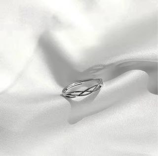 Anillo plata trenzado