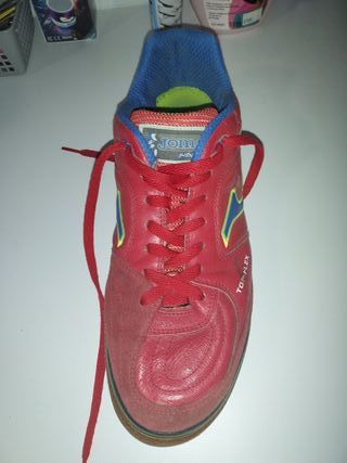 Zapatillas Futsal Joma Rojas y Azules