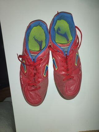 Zapatillas Futsal Joma Rojas y Azules