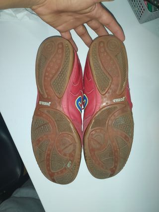 Zapatillas Futsal Joma Rojas y Azules