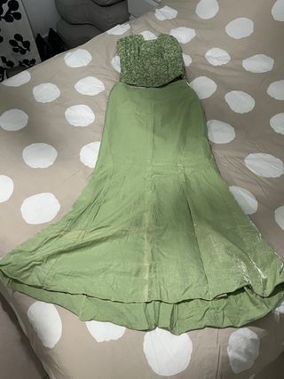 Vestido verde largo