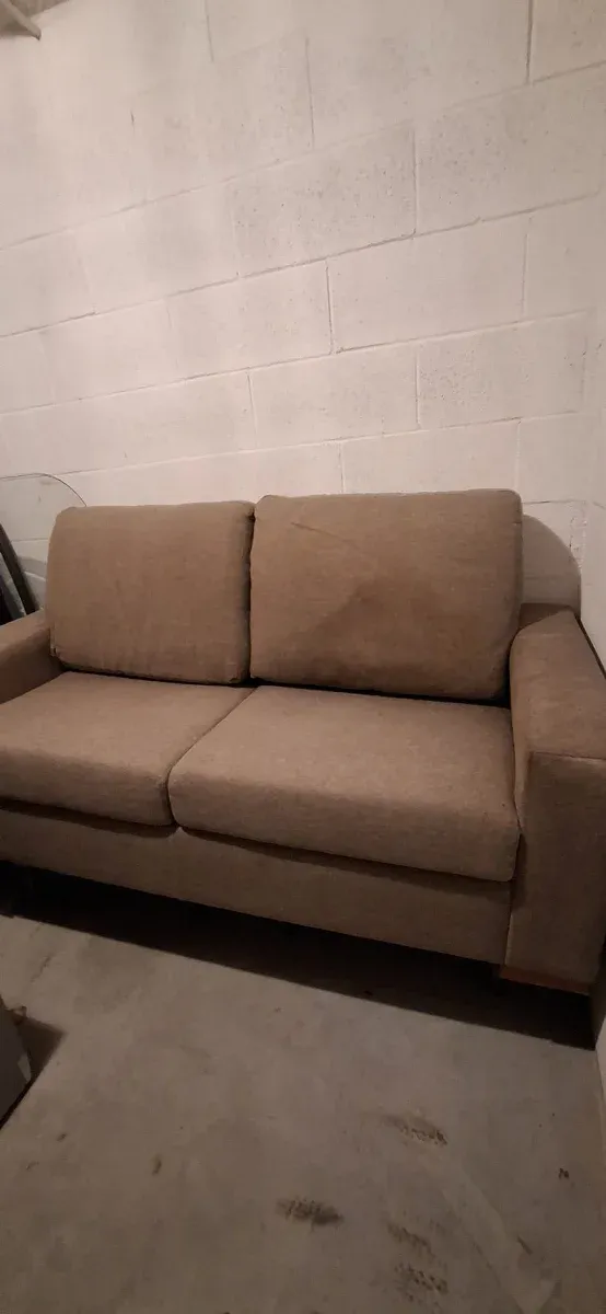 Sofás de tela beige de 2 plazas