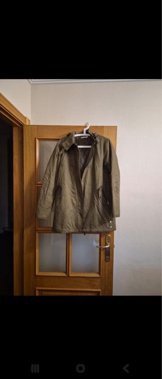 Parka verde mujer