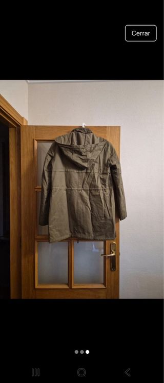 Parka verde mujer