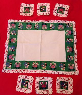 Tovaglietta 45x35 cm e 6 sottobicchieri