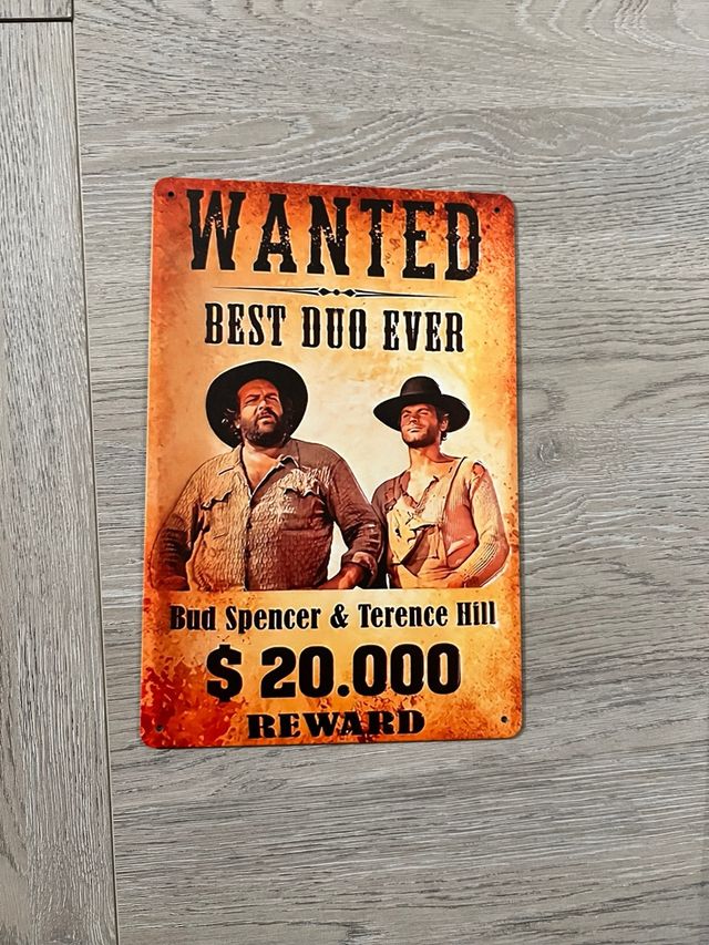 Targa Metallo Trinity Bud Spencer Terence Hill