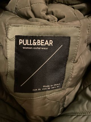 Cazadora Pull and Bear verde Talla XL