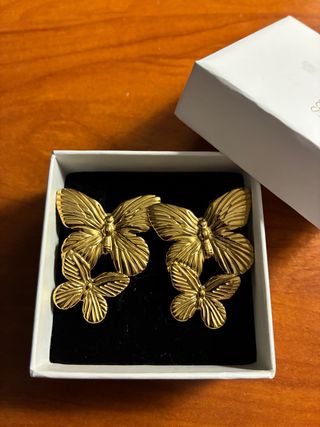 Pendientes Mariposa Dorados