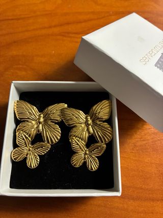 Pendientes Mariposa Dorados