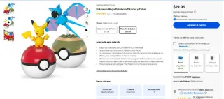 Mega Construcción Pokémon Pikachu y Zubat