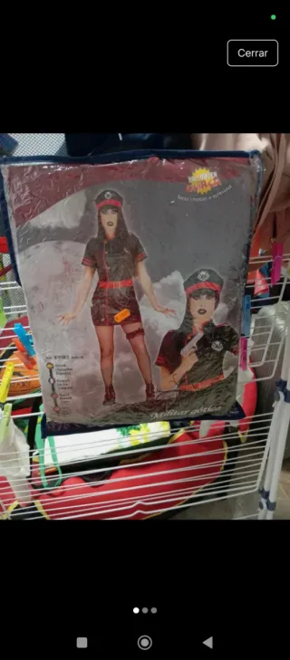 Disfraz militar gótico talla única