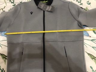 Felpa tecnica Macron grigio/nera