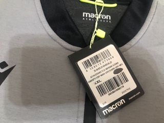 Felpa tecnica Macron grigio/nera
