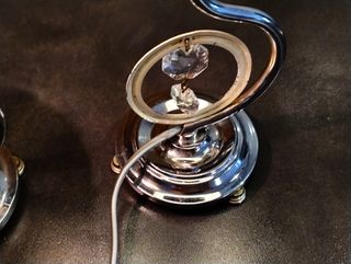 Coppia di abatjour Art Déco vintage anni 50, 31 cm