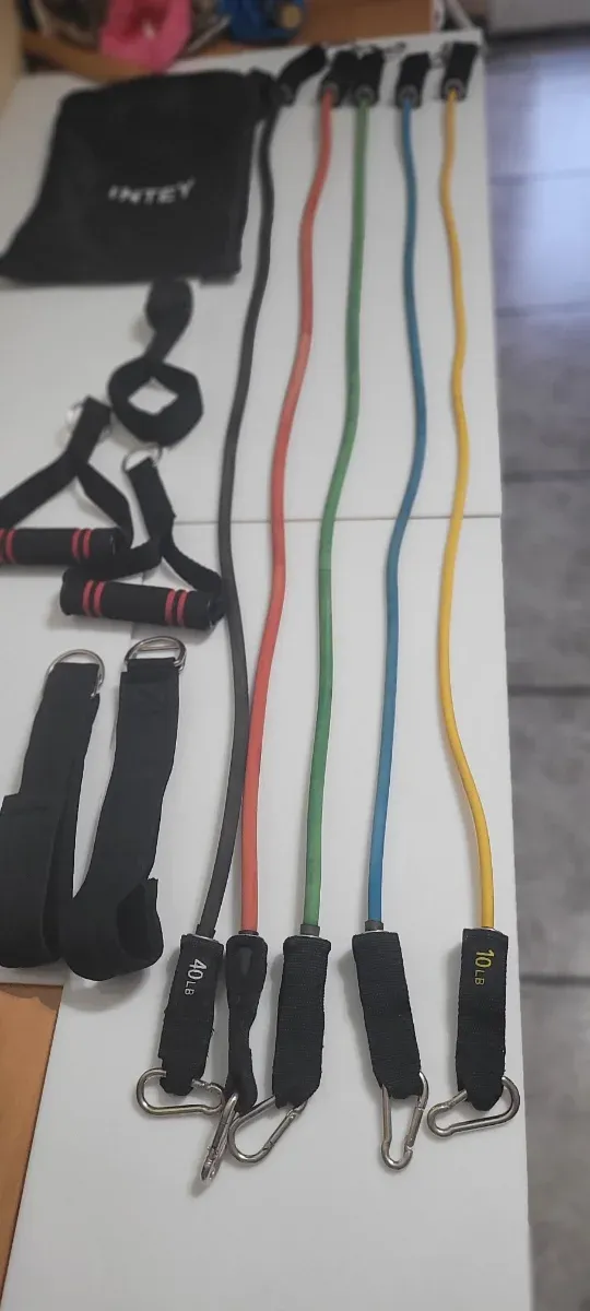 Bandas Elásticas Fitness con Asas y Bolsa