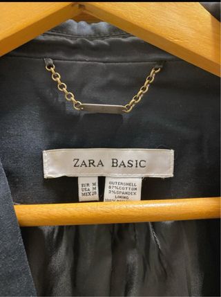Chaqueta Zara Negra Talla M