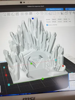 Diorama lámpara Cristal Superman