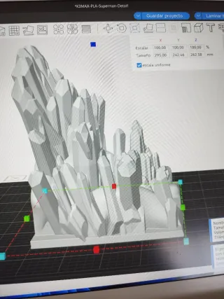 Diorama lámpara Cristal Superman