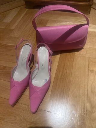 Zapatos piel hechos a mano Talla 38 y bolso