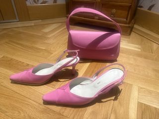 Zapatos piel hechos a mano Talla 38 y bolso