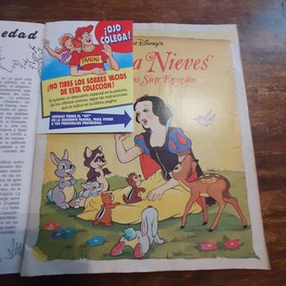 Álbum cromos Blanca Nieves y los 7 enanitos