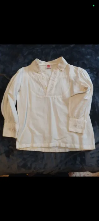 Camisa blanca manga larga