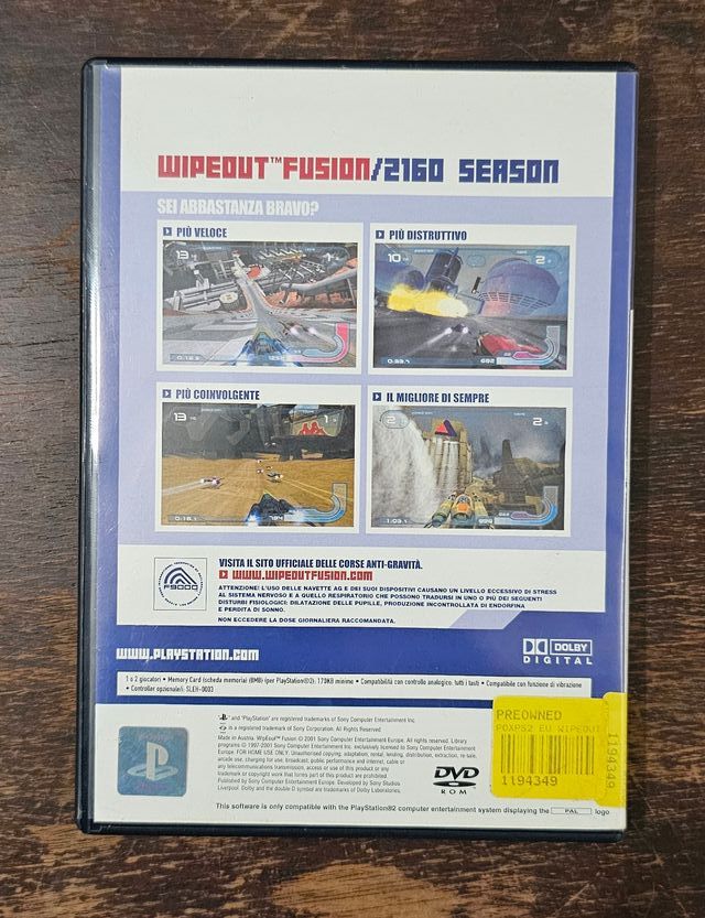Wipeout Fusion PS2