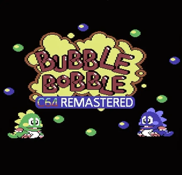 Commodore 64 c64 Bubble Bobble Remastered floppy