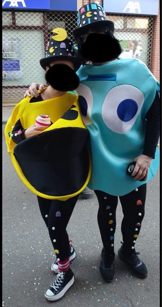 Disfraz Pac-Man y Fantasma Talla Única