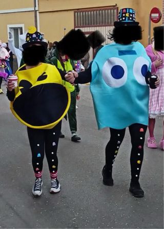 Disfraz Pac-Man y Fantasma Talla Única