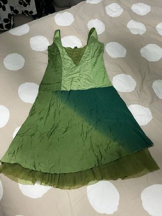 Vestido verde degradado