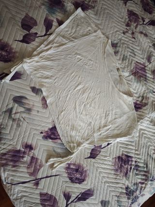 Camiseta crop top Bershka blanca L
