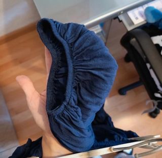 Pantalones anchos azul talla única