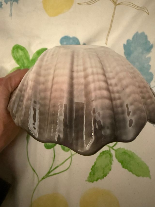 Ciotola ceramica a forma di conchiglia