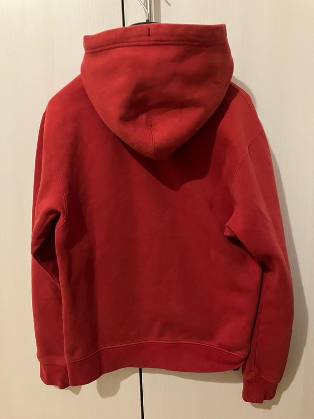 Felpa Jordan con cappuccio rossa